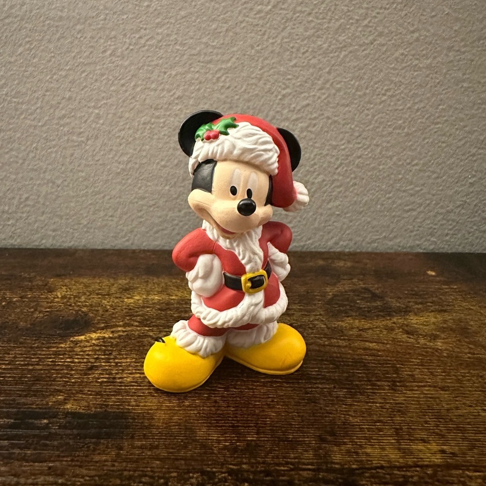 Disney Mickey Mouse Santa Figure - Red, White, Yellow, Black